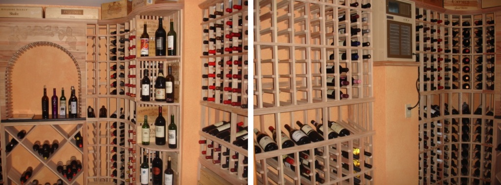 Wines in a Custom Wine Cellar