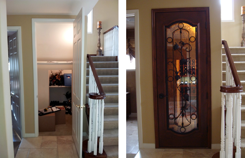 Wine Cellar Conversion - Before and After Photos