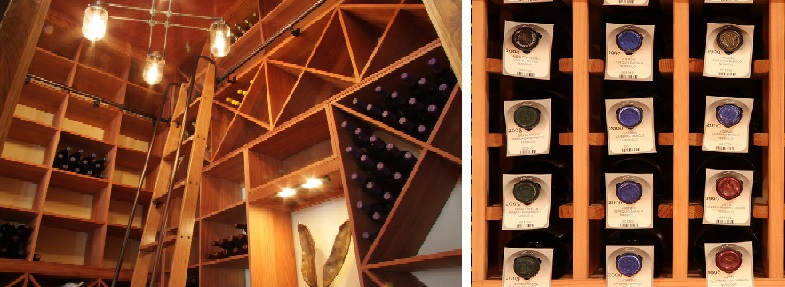 Wines in a Custom Wine Cellar